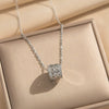 Wholesale Light Luxury Style Geometric Wave Pattern 18K Gold Plated Copper Pendant O Word Chain Necklace For Women