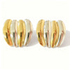 Wholesale Light Luxury Style Gold And Silver Colorblocking Geometric Stainless Steel Electroplated Earrings For Women