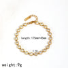 Wholesale Light Luxury Style Heartshaped Stainless Steel Electroplated Women's Bracelet