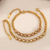 Wholesale Light Luxury Style Heartshaped Stainless Steel Electroplated Women's Bracelet