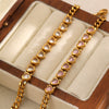 Wholesale Light Luxury Style Heartshaped Stainless Steel Electroplated Women's Bracelet