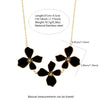 Wholesale Light Luxury Style Plants And Flowers Dripping Oil Stainless Steel Necklace And Earrings Set For Women
