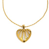 Wholesale Light Luxury Style Stainless Steel Electroplated Heart Shape Pendant Necklace For Women