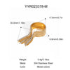 Wholesale Light Luxury Tassel Open Ring Stainless Steel Jewelry With Geometric Design Vacuum Real Gold Electroplated In Pvd Furnace