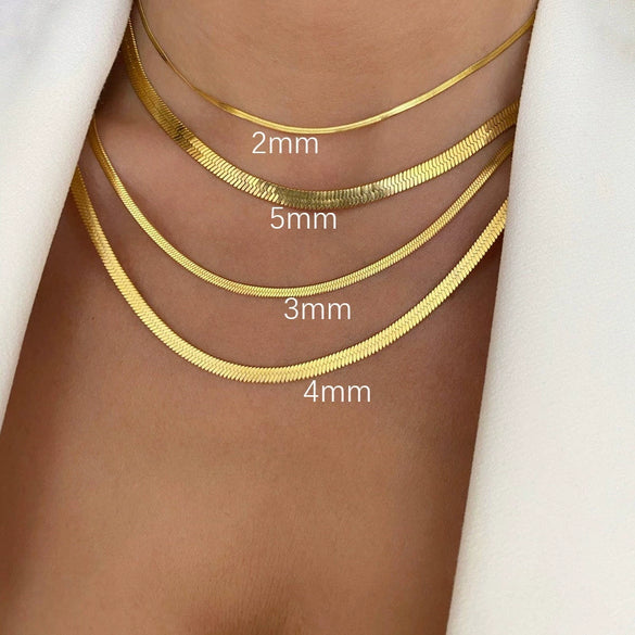 Wholesale Light Luxury Titanium Steel Double Layer Overlapping Necklace With Geometric Design And Electroplating Treatment For Women And Men Snake Bone And Blade Chain