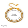 Wholesale Light Luxury Titanium Steel Electroplated Chain Bracelet For Women