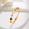 Wholesale Light Luxury Titanium Steel Magnetic Loop Openable Women's Bracelet With Electroplating