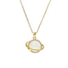 Wholesale Light Luxury Titanium Steel Star Pattern Opal Pendant Necklace For Women