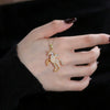 Wholesale Light Luxury Unicorn Titanium Steel And Copper Inlaid With Zircon Necklace For Women