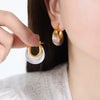 Wholesale Light Luxury Ushaped Titanium Steel Electroplated Women's Earrings