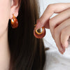 Wholesale Light Luxury Ushaped Titanium Steel Electroplated Women's Earrings