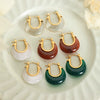 Wholesale Light Luxury Ushaped Titanium Steel Electroplated Women's Earrings
