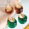 Wholesale Light Luxury Ushaped Titanium Steel Electroplated Women's Earrings