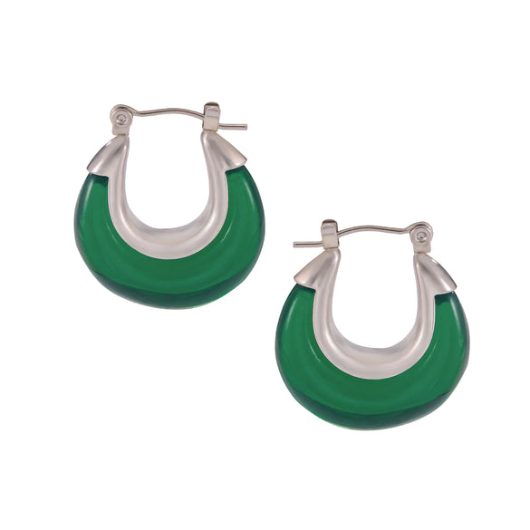 Wholesale Light Luxury Ushaped Titanium Steel Electroplated Women's Earrings