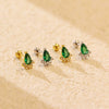 Wholesale Light Luxury Women's Earrings S925 Silver Geometric Diamond Screw Ear Nail