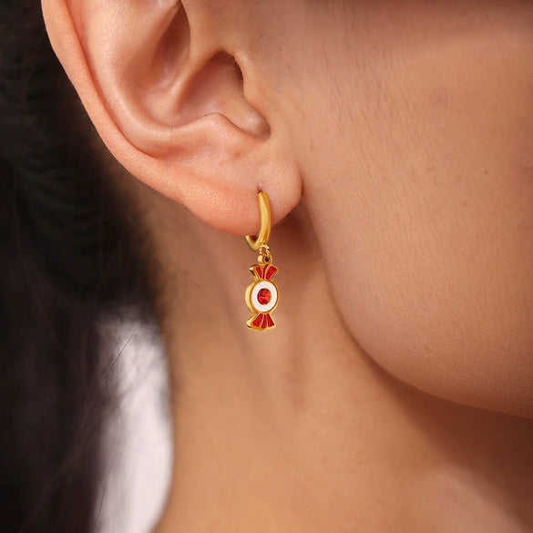 Wholesale Light Luxury Women's Garnet 316L Stainless Steel Jewelry Set With Electroplating Necklace Bracelet Earrings