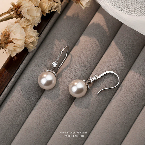 Wholesale Light Luxury Women's Geometric Sterling Silver Earrings