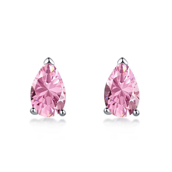 Wholesale Light Luxury Women's S925 Sterling Silver Earrings With Geometric Shape And Highgrade Zircon Inlay
