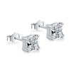 Wholesale Light Luxury Women's S925 Sterling Silver Earrings With Geometric Shape And Highgrade Zircon Inlay