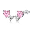 Wholesale Light Luxury Women's S925 Sterling Silver Earrings With Geometric Shape And Highgrade Zircon Inlay