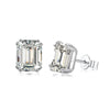 Wholesale Light Luxury Women's S925 Sterling Silver Earrings With Geometric Shape And Highgrade Zircon Inlay