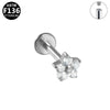 Wholesale Lip Nail Ear Nail Soft Bone Nail Ear Bone Nail Titanium Alloy Copper Stainless Steel Geometric Style Electroplated