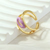 Wholesale Lip Print Copper Fashion Ring For Ladies With Retro Personality And Color Drop Oil Treatment