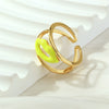 Wholesale Lip Print Copper Fashion Ring For Ladies With Retro Personality And Color Drop Oil Treatment