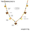 Wholesale Literary Fan Jewelry Set With Love Zircon Pendant Stainless Steel Electroplated For Women Necklace Bracelet Anklet