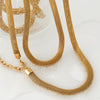 Wholesale Long Exaggerated Round Mesh Chain Double Layer Stacked Stainless Steel Necklace With Geometric Design And Electroplating For Women
