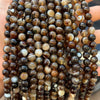 Wholesale Loose Beads Agate Stone Brown Silk Striped Round Beads Polishing For Diy Jewelry Accessories Necklace Semi Finished Products