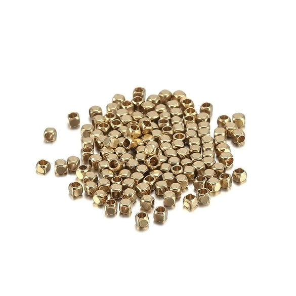 Wholesale Loose Beads Copper Beaded Square Polishing