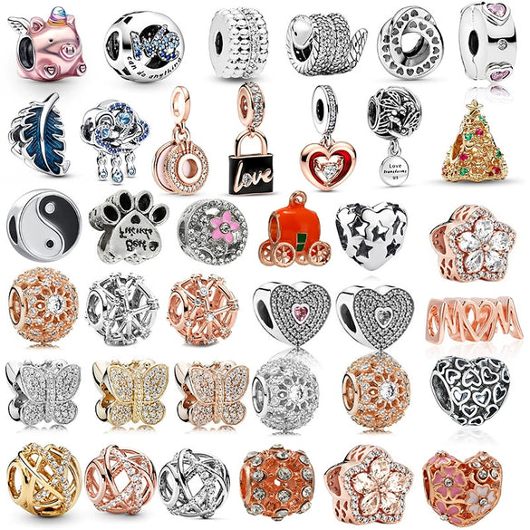 Wholesale Loose Beads For Bracelet Metal Feather One Horned Pig Totem Style With Electroplating