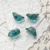 Wholesale Loose Beads Jewelry Accessories Glass Glazed Bird Pattern Retro Diy Handmade Bracelet Necklace