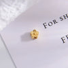 Wholesale Loose Beads Jewelry Accessories 925 Sterling Silver Gourd Ingot Petals Electroplated