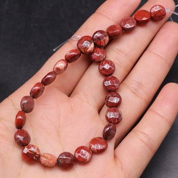 Wholesale Loose Beads Natural Stone Crystal Round Cake Cut For Jewelry Accessories