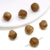 Wholesale Loose Beads Plastic And Resin Imitation Amber Stone Irregular Round Shape Simple Style Diy Handmade Beaded Necklace And Bracelet Material Accessories