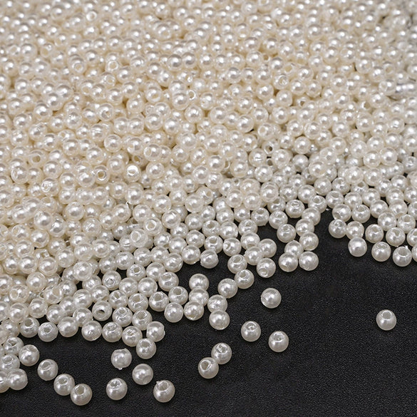 Wholesale Loose Beads Plastic Resin Round Beaded Jewelry Accessories For Diy Handmade Bracelet Necklace