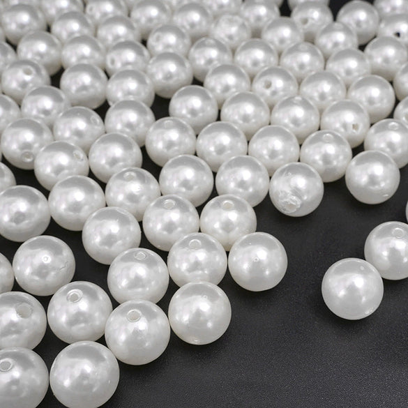 Wholesale Loose Beads Plastic Resin Round Beaded Jewelry Accessories For Diy Handmade Bracelet Necklace