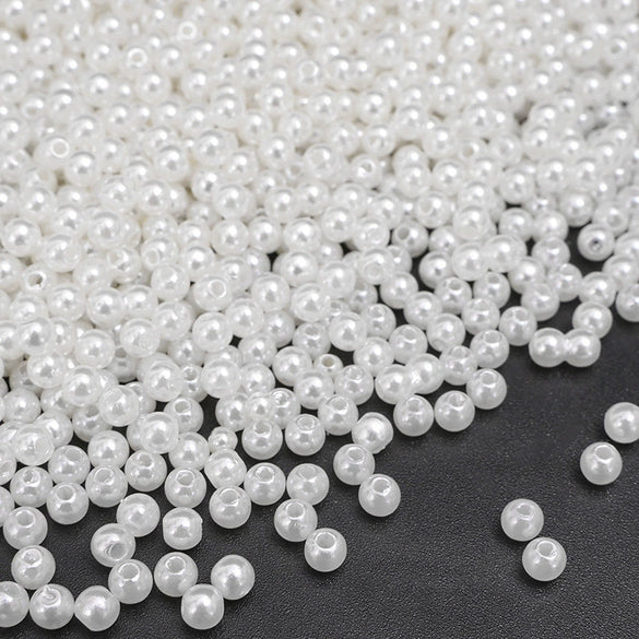 Wholesale Loose Beads Plastic Resin Round Beaded Jewelry Accessories For Diy Handmade Bracelet Necklace