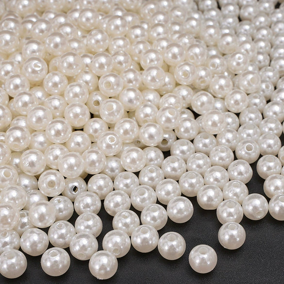 Wholesale Loose Beads Plastic Resin Round Beaded Jewelry Accessories For Diy Handmade Bracelet Necklace