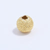 Wholesale Loose Beads Silver S925 Sterling Glitter Sand Frosted Baby's Breath Electroplated Round Beads Accessories