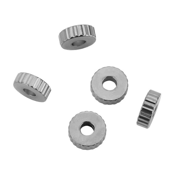 Wholesale Loose Beads Stainless Steel Plaid Wheel Flat Jewelry Accessories Electroplated