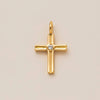 Wholesale Loose Chain Cross Sun Moon Pendant Necklace Copper Stainless Steel Geometric Electroplated