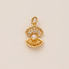 Wholesale Loose Chain Cross Sun Moon Pendant Necklace Copper Stainless Steel Geometric Electroplated