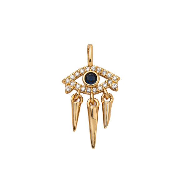 Wholesale Loose Chain Cross Sun Moon Pendant Necklace Copper Stainless Steel Geometric Electroplated