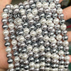 Wholesale Loose Diy Jewelry Accessories Imitation Pearl Shell Beads Natural Nanyang Shell Pearl Mixed Color Straight Hole Round Beads With Electroplating