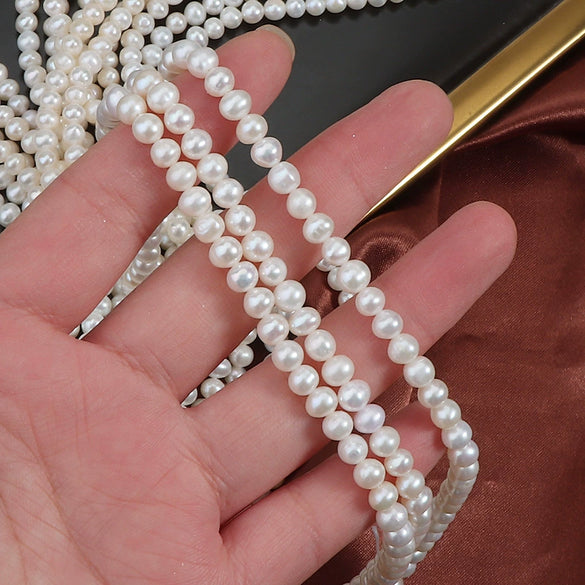 Wholesale Loose Freshwater Pearl Beads Nearly Round
