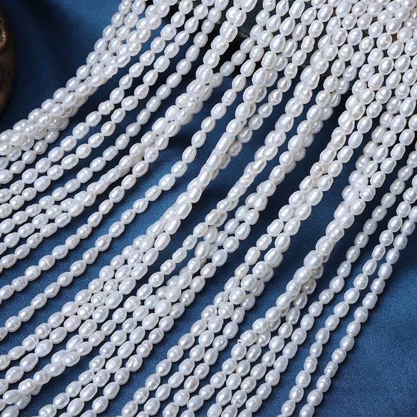 Wholesale Loose Freshwater Pearl Threaded Rice Beads For Jewelry Making