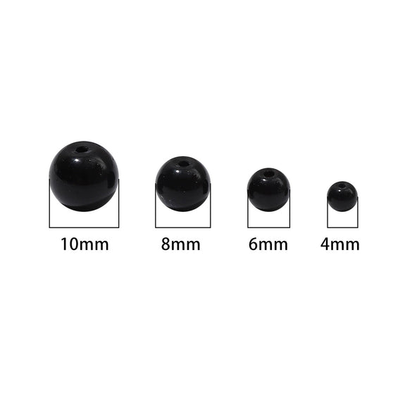 Wholesale Loose Imitation Jade Glass Beads For Handmade Jewelry Accessories Bracelet And Necklace Material